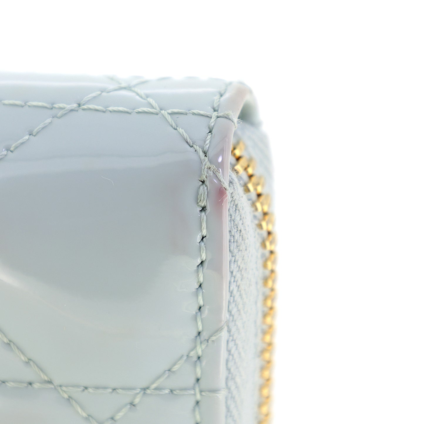 DIOR ディオール カナージュ 33-MA-0253 ブルー レディース 長財布