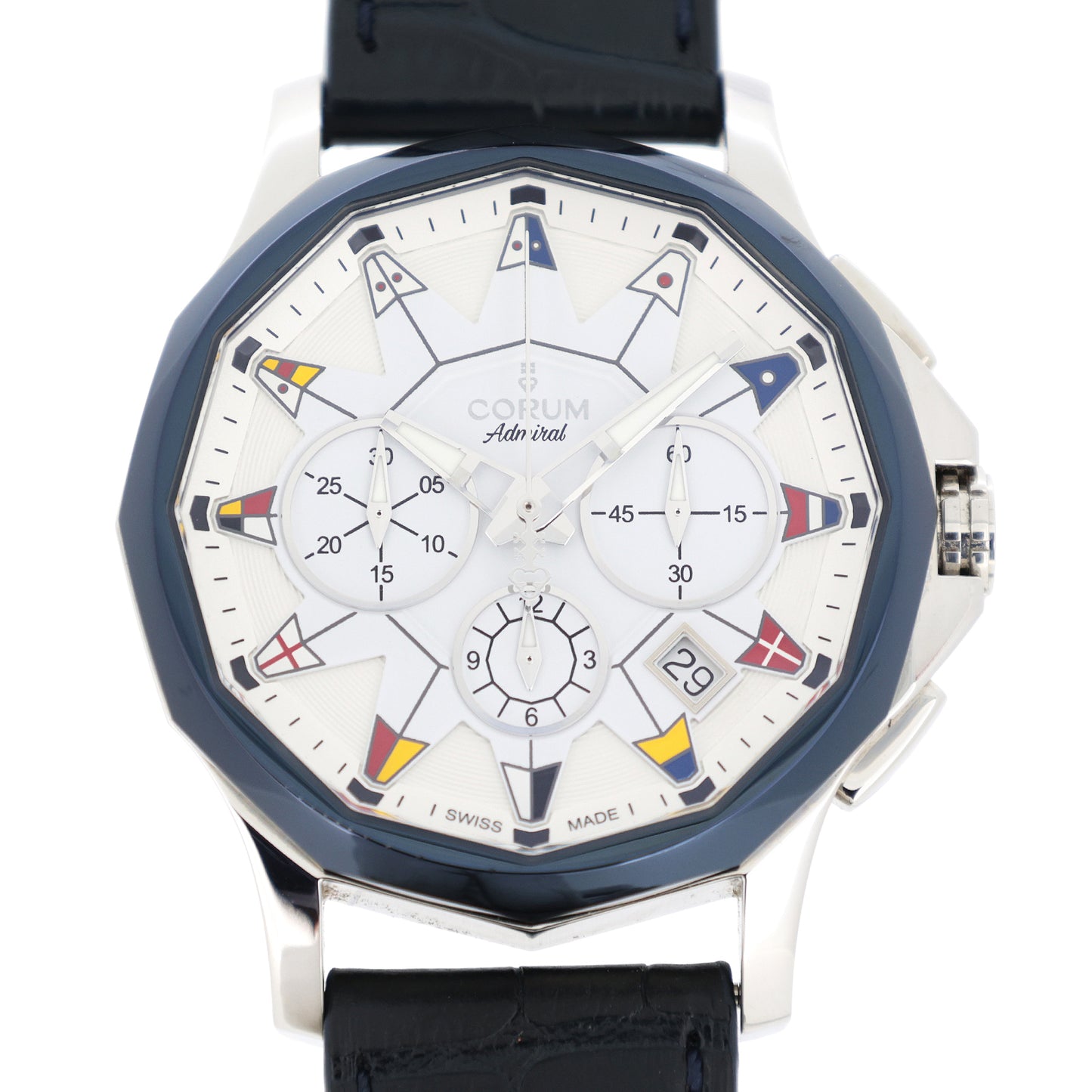CORUM コルム アドミラルズカップ レジェンド42 クロノグラフ デイト 01.0096 メンズ 腕時計