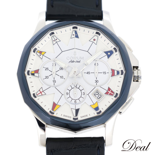 CORUM コルム アドミラルズカップ レジェンド42 クロノグラフ デイト 01.0096 メンズ 腕時計