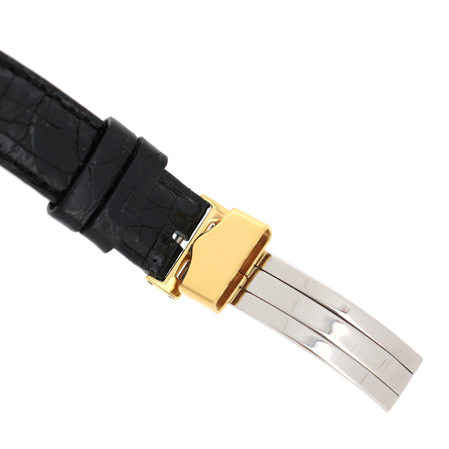 K18YG ZENITH ゼニス スクエア デイト クロノメーター アンティーク メンズ 腕時計