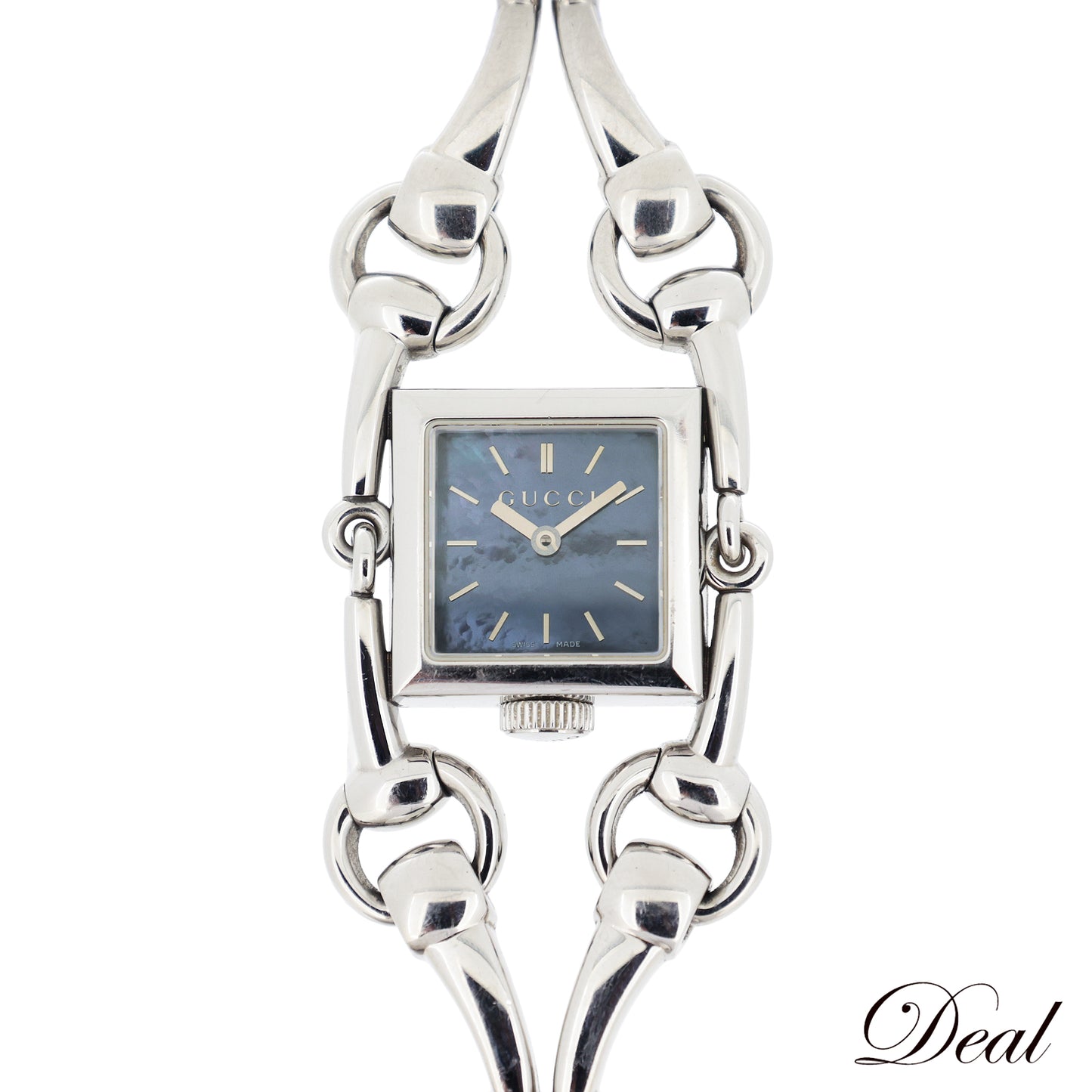 GUCCI グッチ シニョーリア 116.5 ブルーシェル文字盤 ブレス バンブー レディース 腕時計