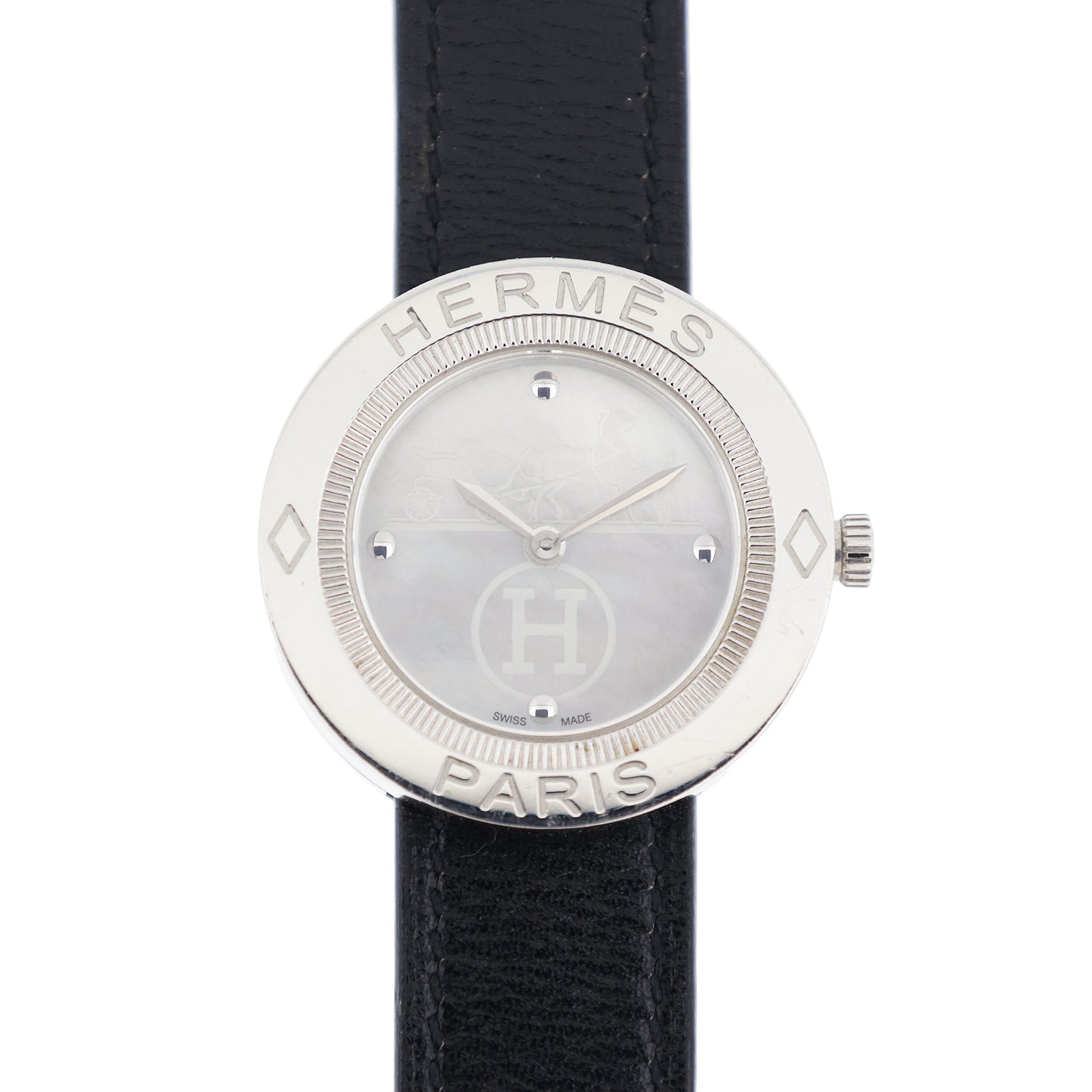 HERMES エルメス パスパス シェル クォーツ PP1.410 ボーイズ レディース 腕時計