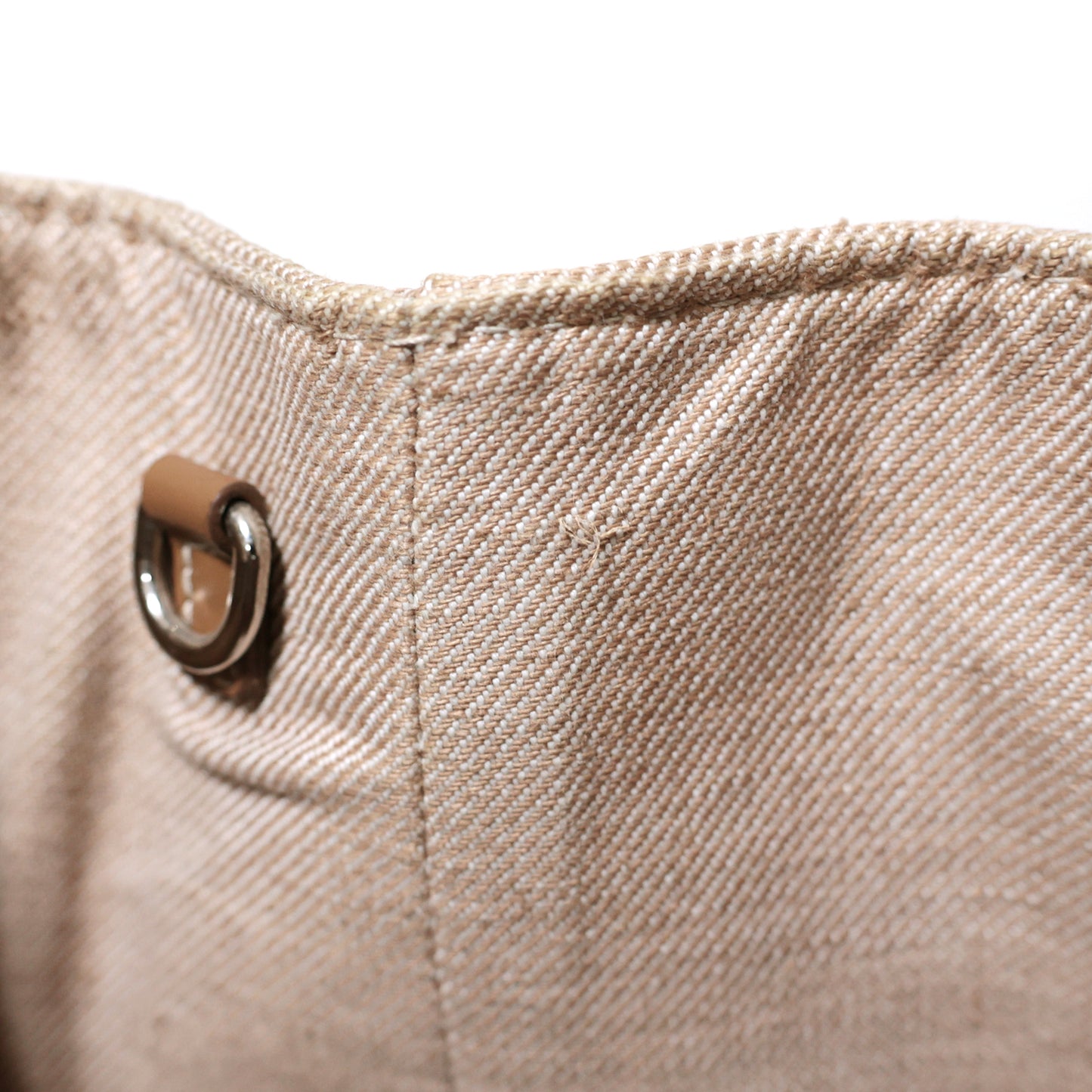 miumiu ミュウミュウ ロゴ デニム スモール 5BA219 ベージュ レディース トートバッグ