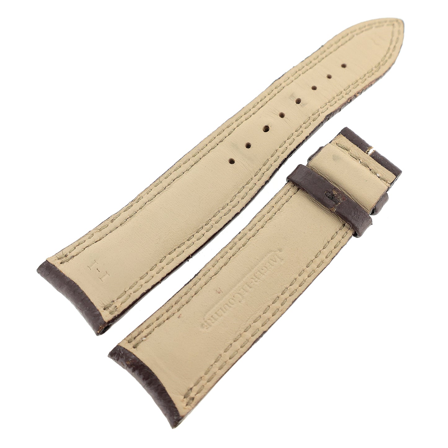 JAEGER LECOULTRE ジャガールクルト 純正 レザーベルト 21mm ブラウン メンズ 時計ベルト