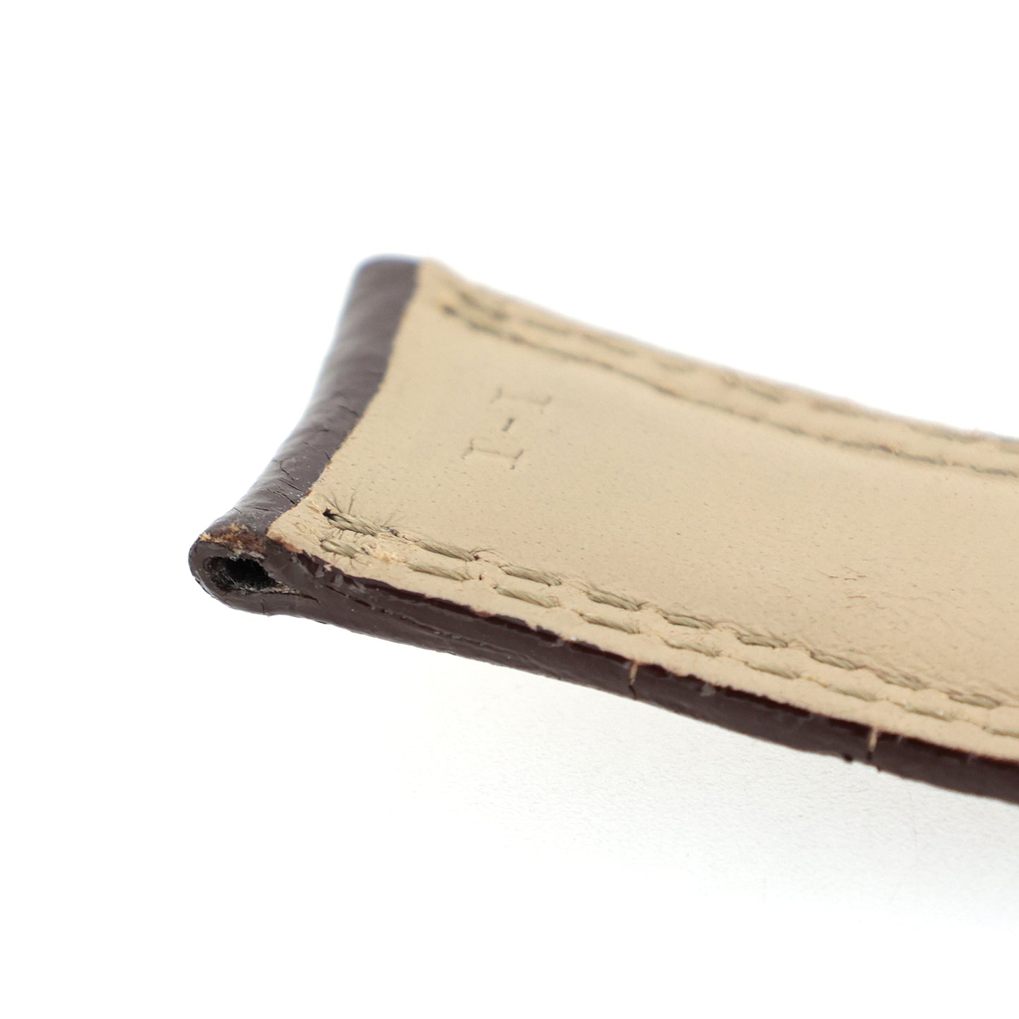 JAEGER LECOULTRE ジャガールクルト 純正 レザーベルト 21mm ブラウン メンズ 時計ベルト