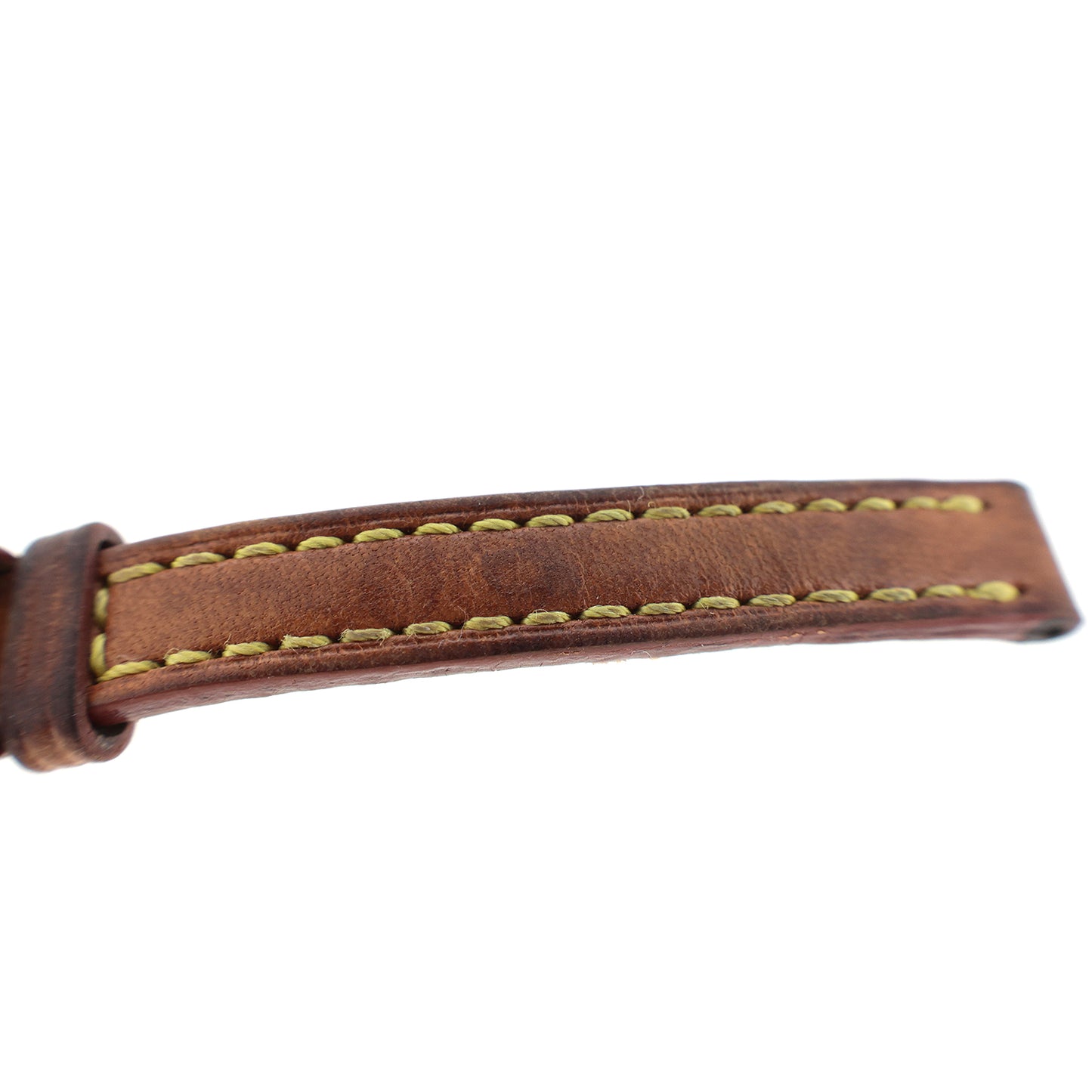 LOUIS VUITTON ルイ・ヴィトン 純正 レザーベルト タンブール トリプルコイルド ストラップ 尾錠付き ブラウン レディース 時計ベルト
LV