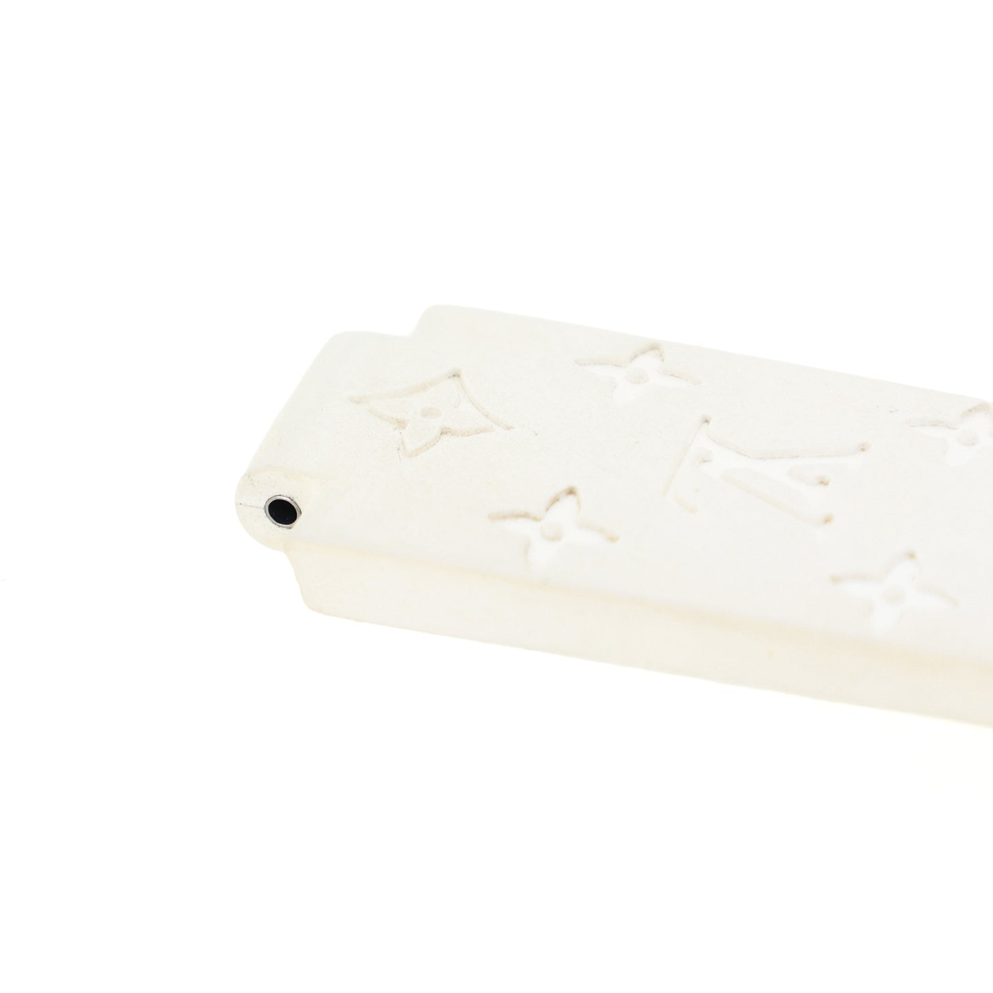 LOUIS VUITTON ルイ・ヴィトン 純正 ラバーベルト タンブール SSサイズ 尾錠付き ホワイト レディース 時計ベルト
LV