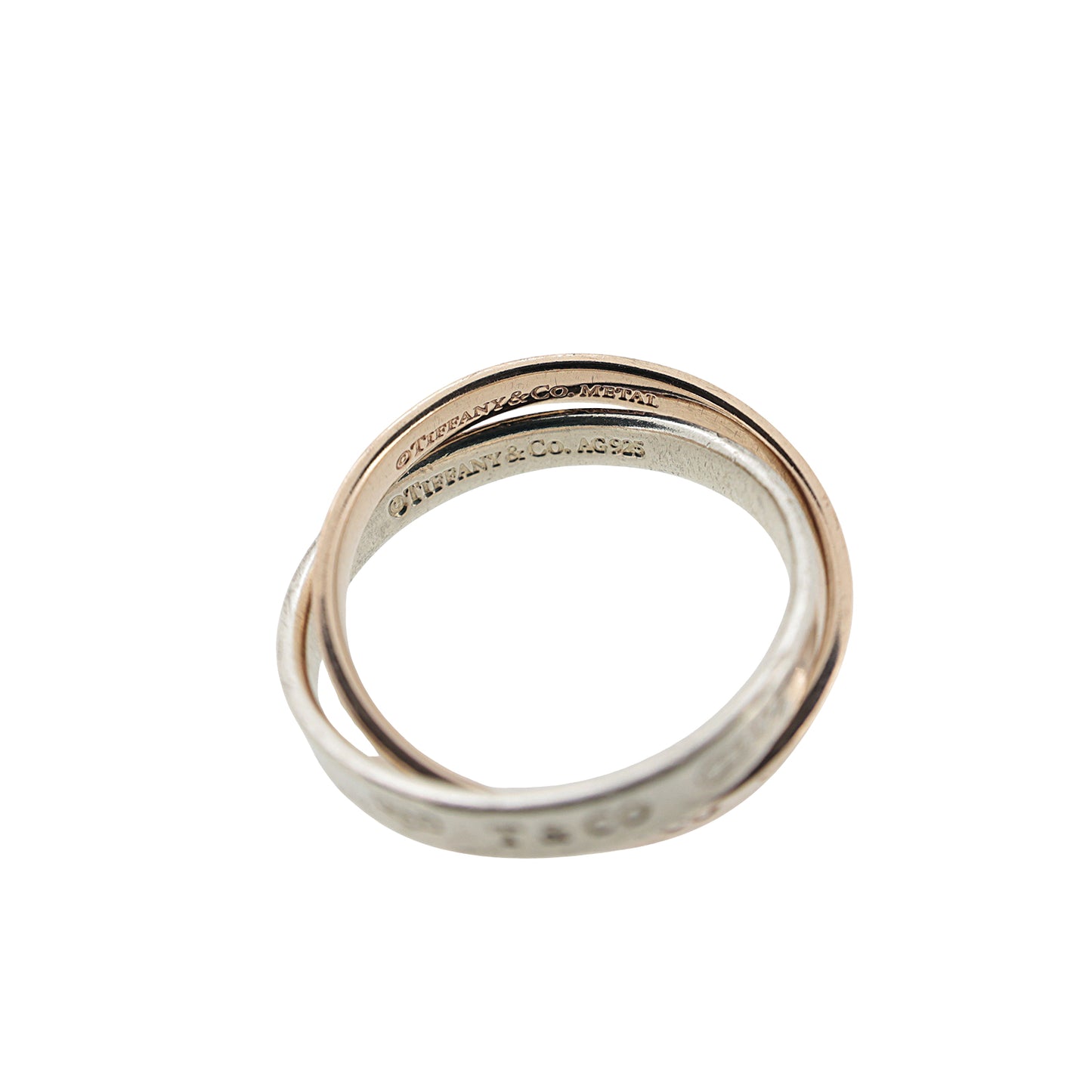 TIFFANY&Co. ティファニー 1837 インターロッキング サークル SV925 メタル シルバー メンズ リング 指輪