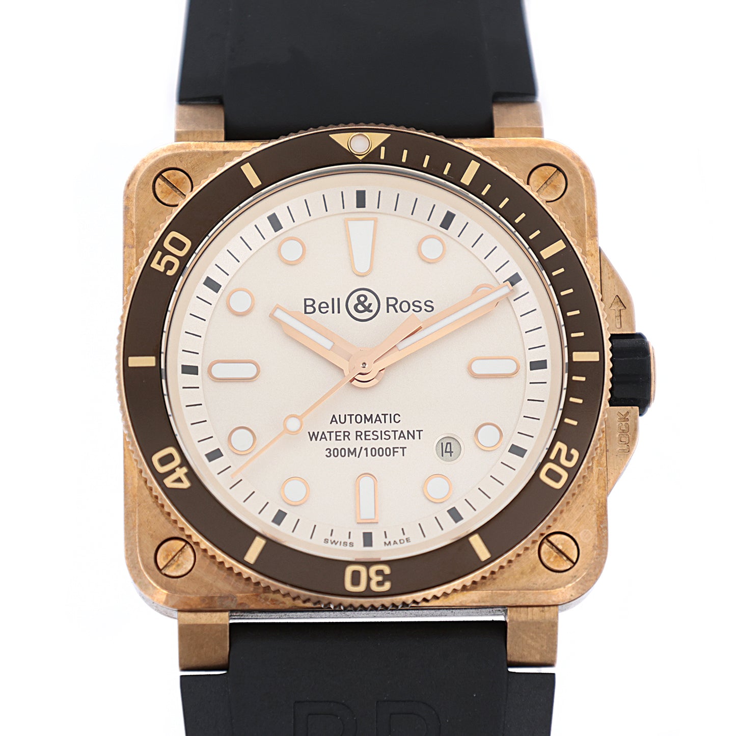 999本限定 Bell＆Ross ベル＆ロス ダイバー ホワイト ブロンズ BR0392-D-WH-BR/SCA メンズ 腕時計