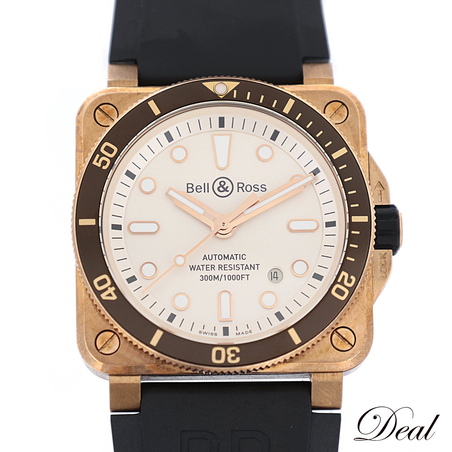 999本限定 Bell＆Ross ベル＆ロス ダイバー ホワイト ブロンズ BR0392-D-WH-BR/SCA メンズ 腕時計