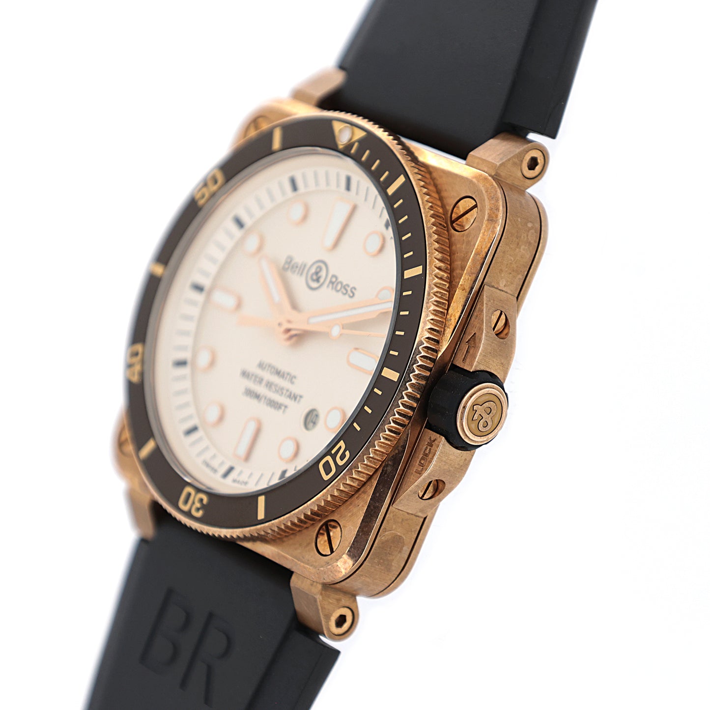 999本限定 Bell＆Ross ベル＆ロス ダイバー ホワイト ブロンズ BR0392-D-WH-BR/SCA メンズ 腕時計