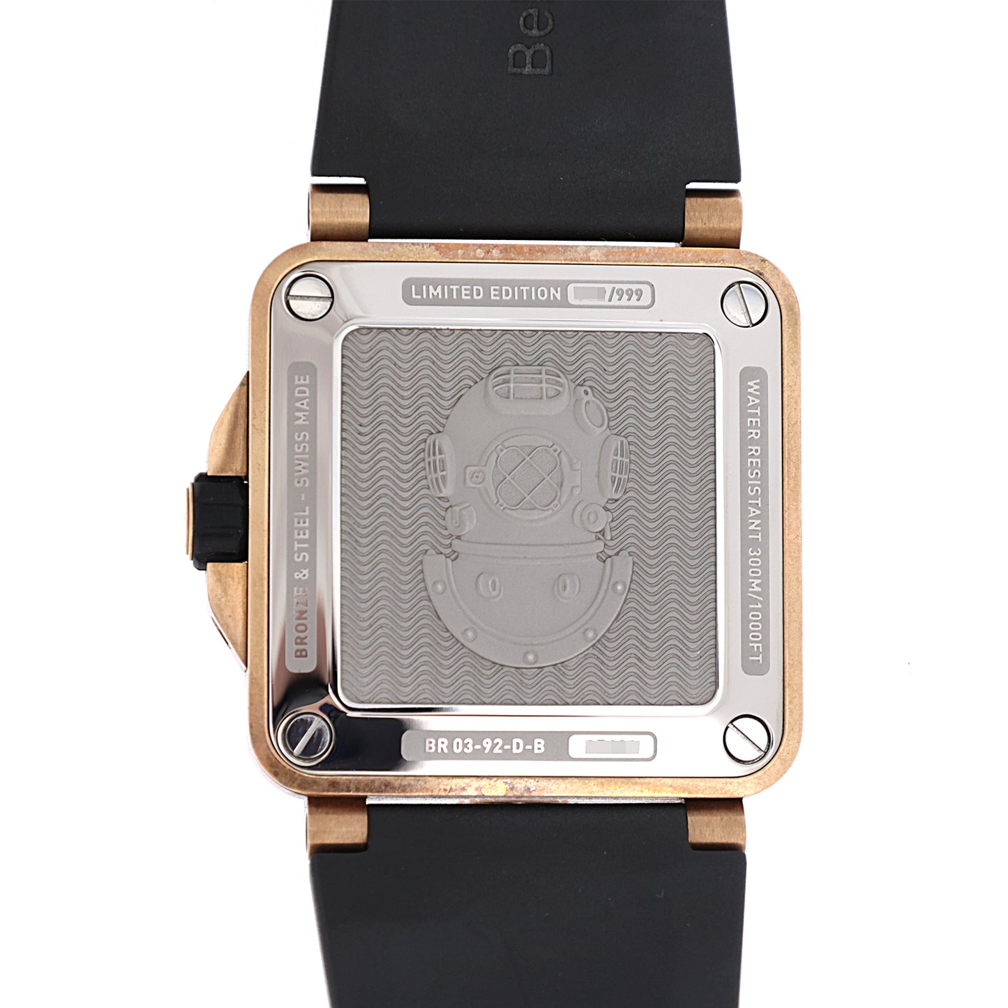 999本限定 Bell＆Ross ベル＆ロス ダイバー ホワイト ブロンズ BR0392-D-WH-BR/SCA メンズ 腕時計