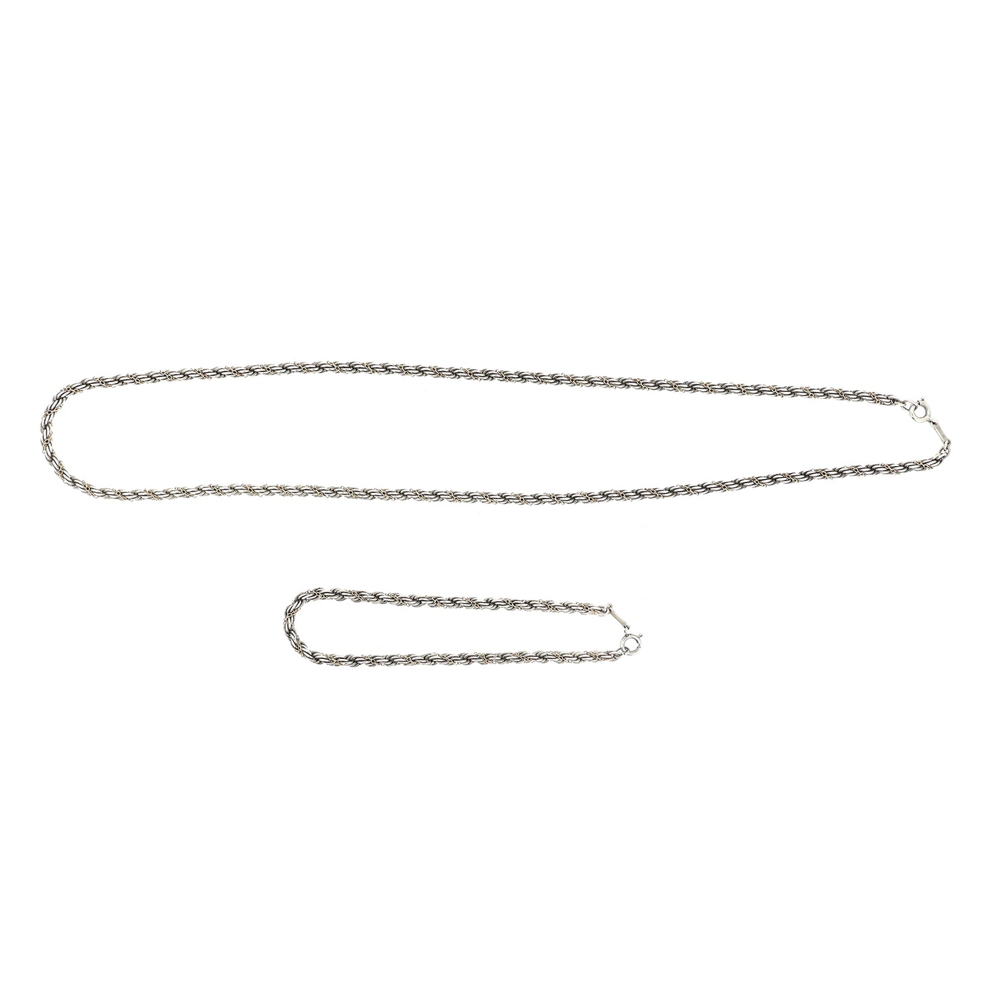 TIFFANY&Co. ティファニー ツイスト ロープ チェーン 3WAYブレスレット シルバー メンズ ネックレス