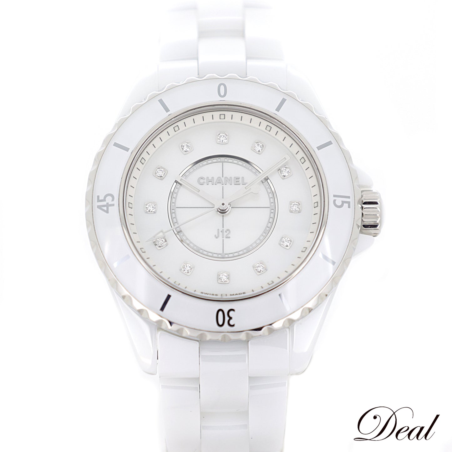 CHANEL シャネル J12 33mm 12PD ホワイトシェル H5704 レディース 腕時計