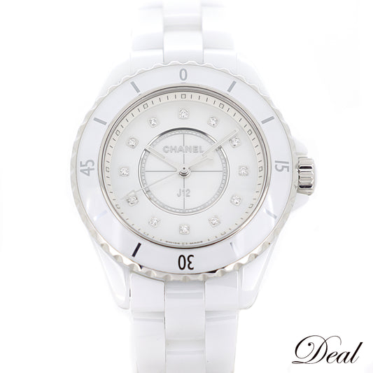 CHANEL シャネル J12 33mm 12PD ホワイトシェル H5704 レディース 腕時計