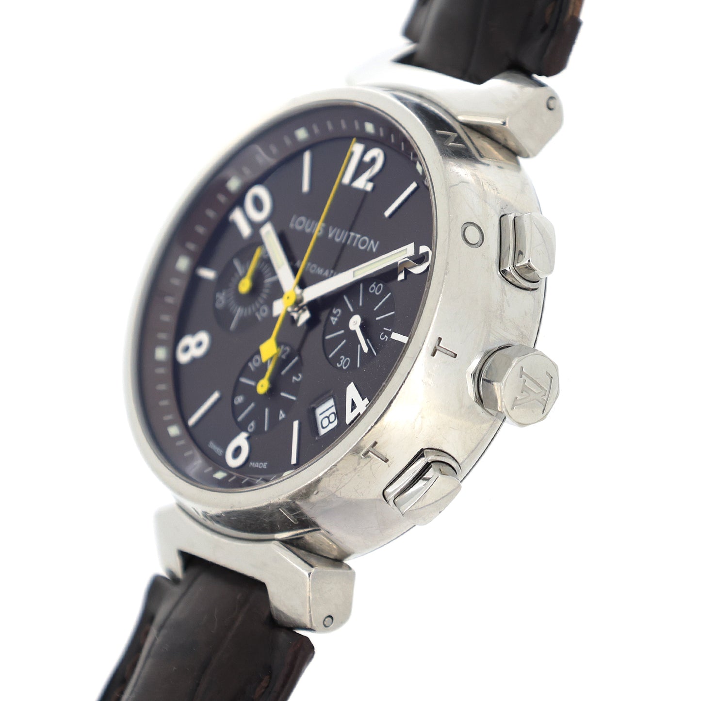 LOUIS VUITTON ルイ・ヴィトン タンブール クロノ Q1121 メンズ 腕時計
LV