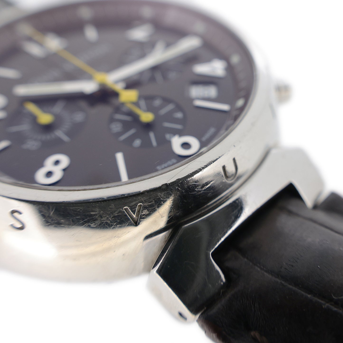 LOUIS VUITTON ルイ・ヴィトン タンブール クロノ Q1121 メンズ 腕時計
LV