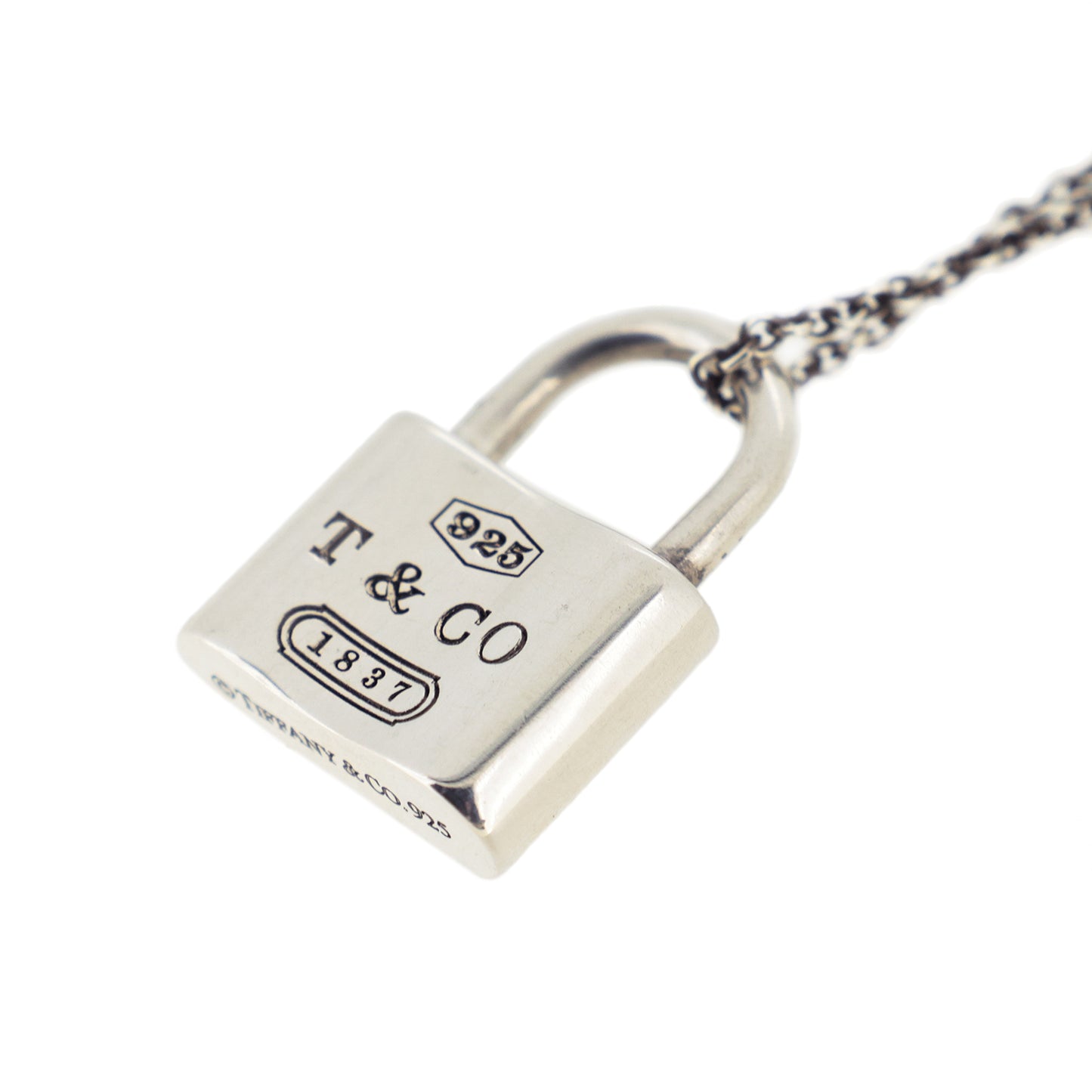 TIFFANY&Co. ティファニー 1837 パドロック SV925 シルバー レディース ネックレス