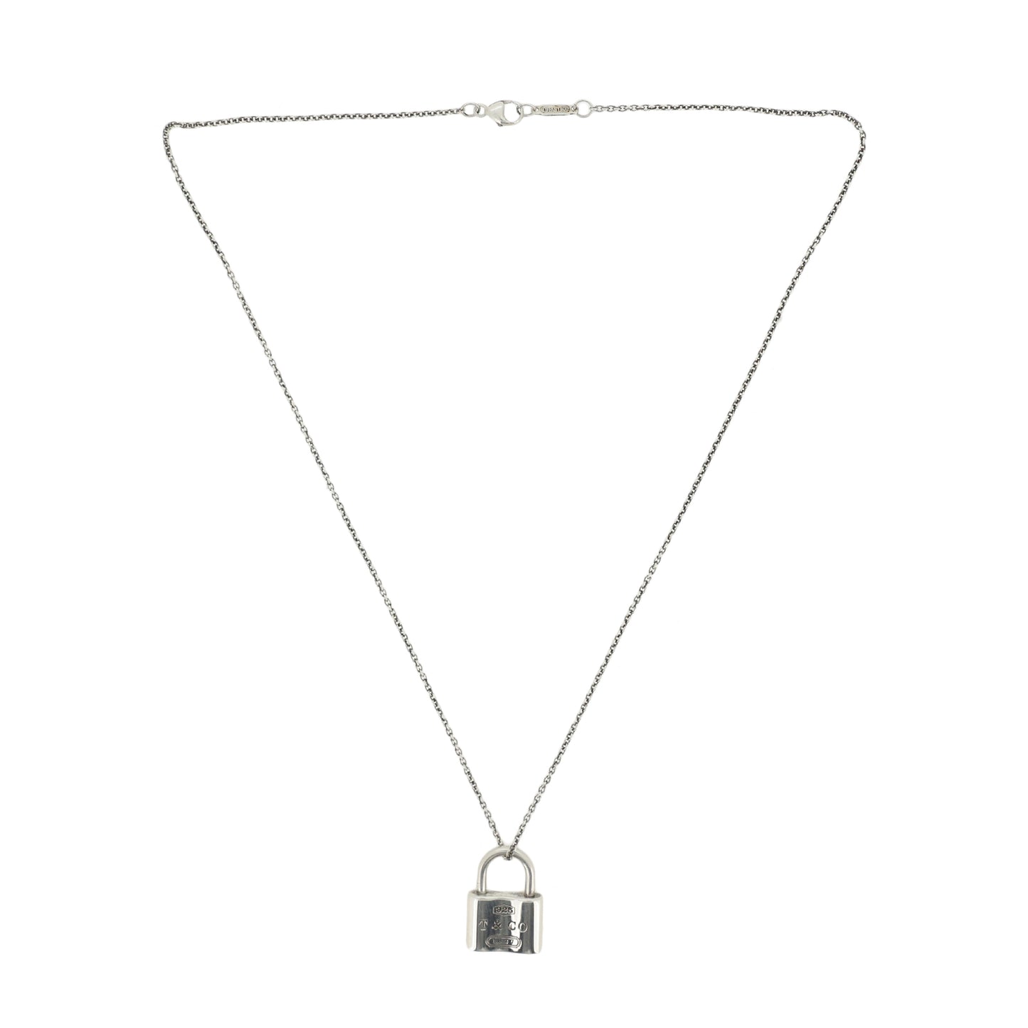 TIFFANY&Co. ティファニー 1837 パドロック SV925 シルバー レディース ネックレス