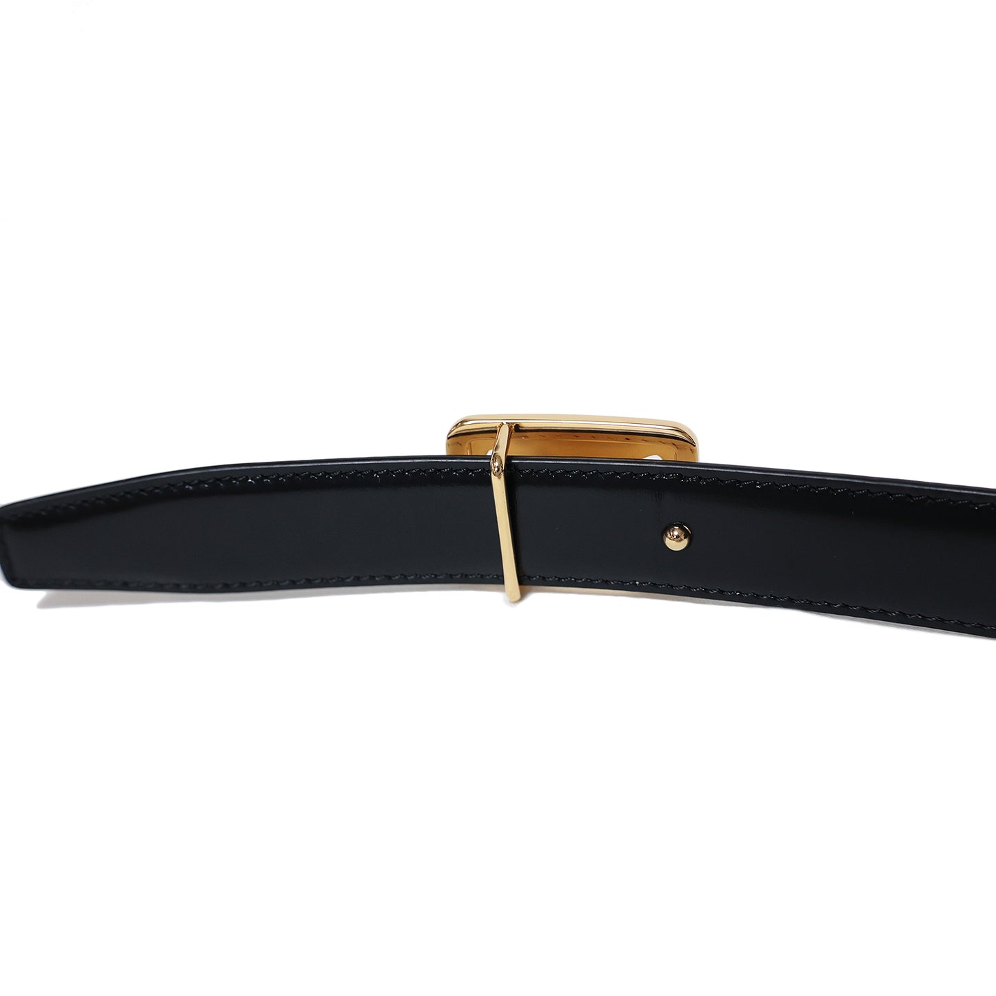 CELINE セリーヌ トリオンフ リバーシブル 白×黒 #70 ゴールド金具 ホワイト レディース ベルト