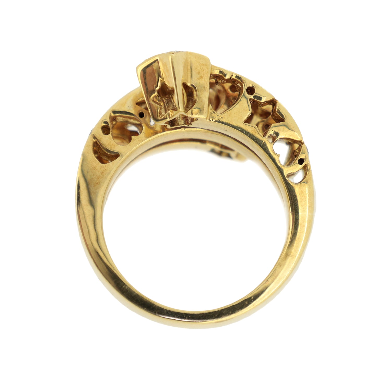 K18YG スター ダイヤモンド 0.57ct 11号 ゴールド レディース リング 指輪