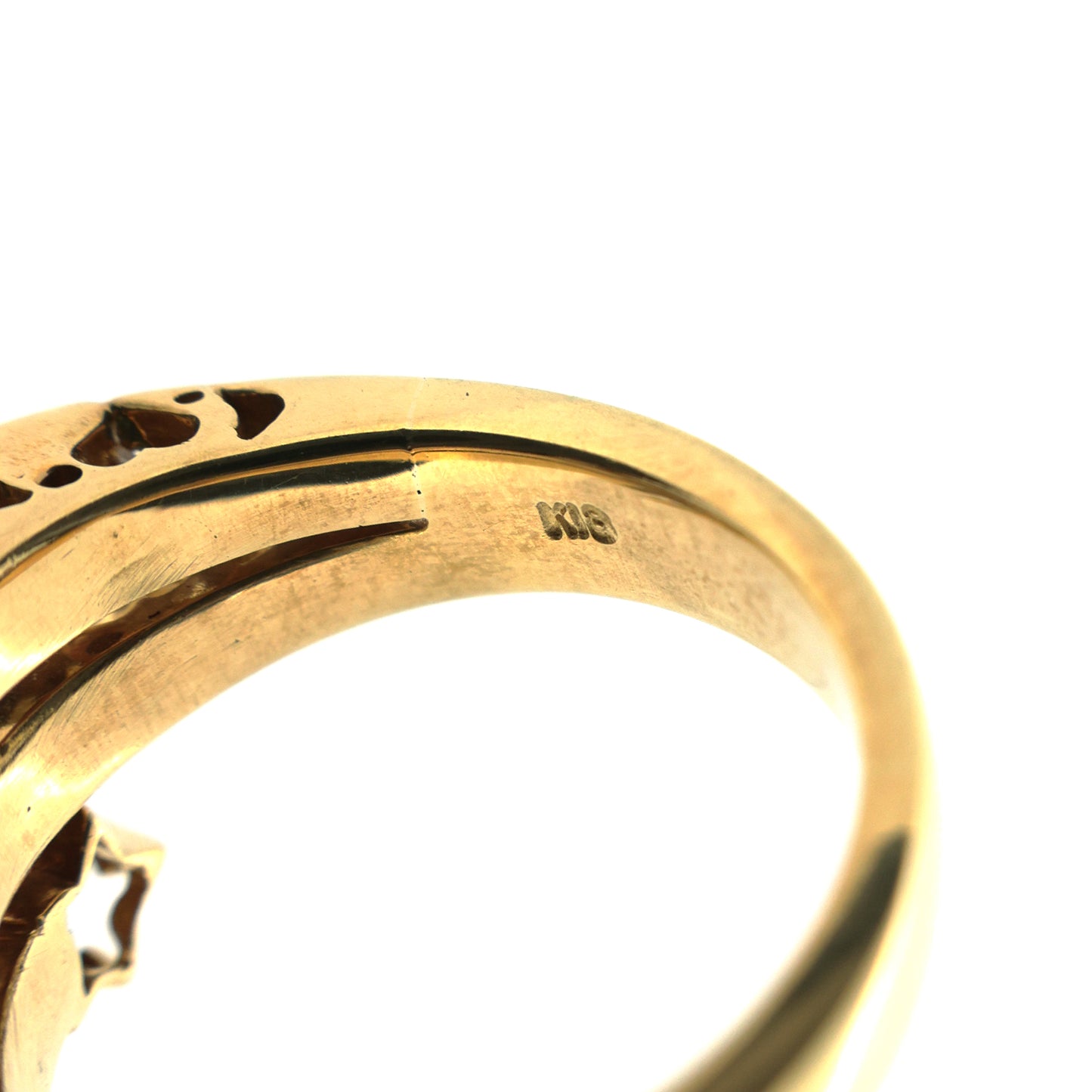 K18YG スター ダイヤモンド 0.57ct 11号 ゴールド レディース リング 指輪