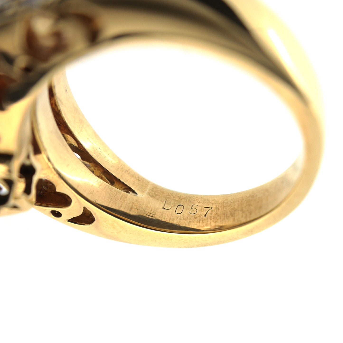 K18YG スター ダイヤモンド 0.57ct 11号 ゴールド レディース リング 指輪