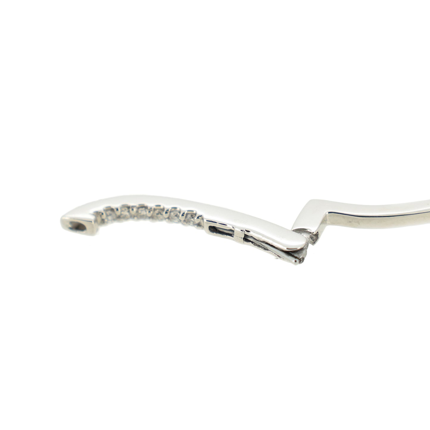 オープンハート Pt950 ダイヤモンド 0.4ct シルバー レディース ピアス