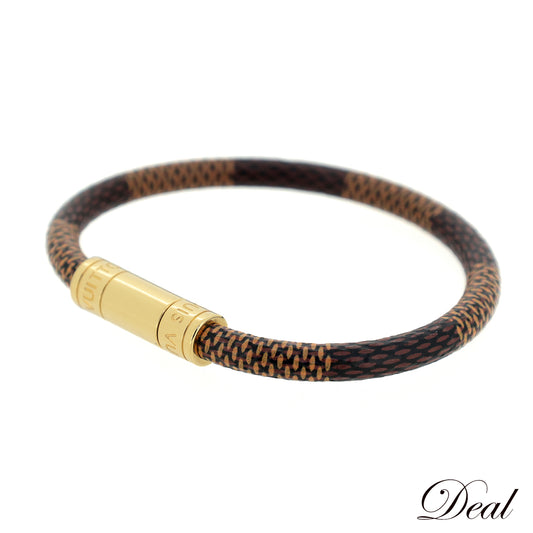 LOUIS VUITTON ルイ・ヴィトン ブラスレ キープ イット ダミエ M6139F ブラウン レディース ブレスレット
LV