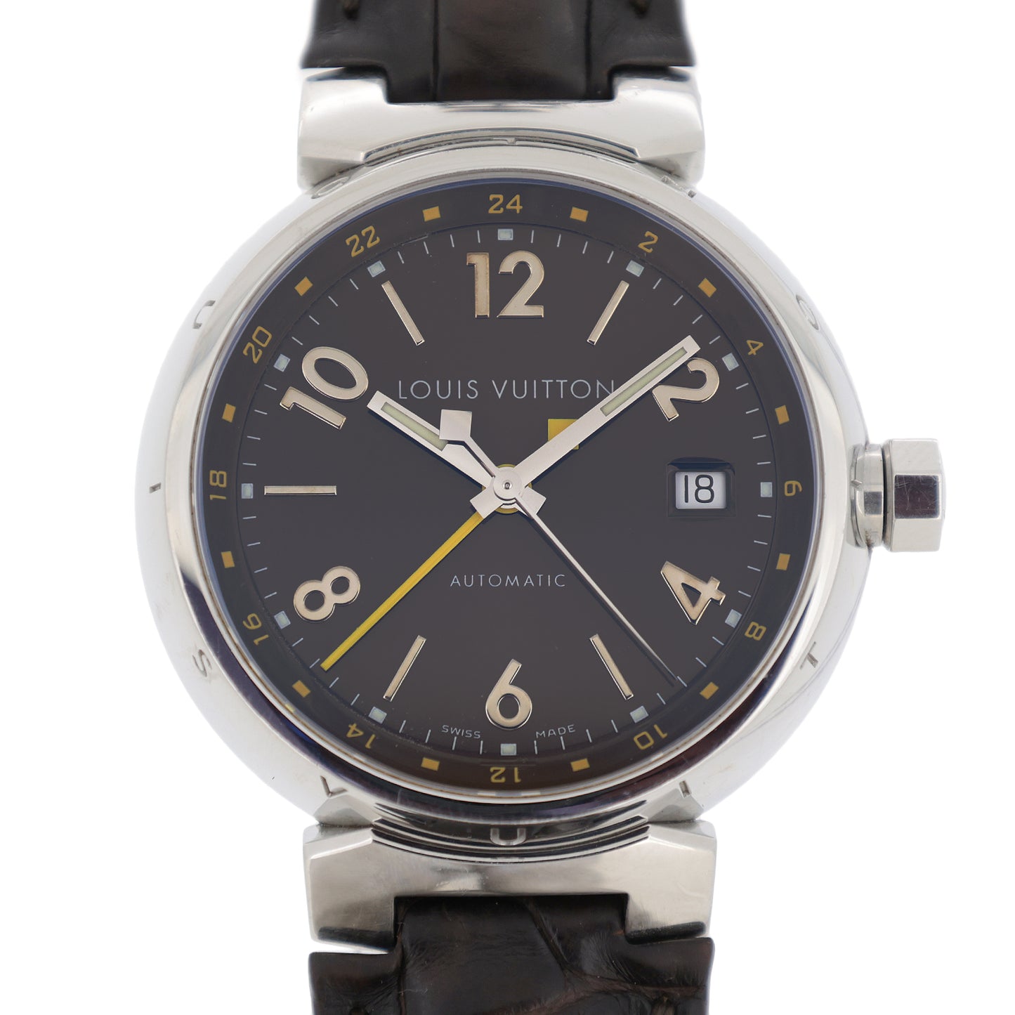 LOUIS VUITTON ルイ・ヴィトン タンブール GMT Q1131 メンズ 腕時計
LV