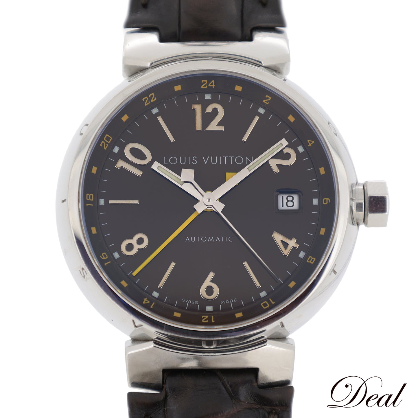 LOUIS VUITTON ルイ・ヴィトン タンブール GMT Q1131 メンズ 腕時計
LV