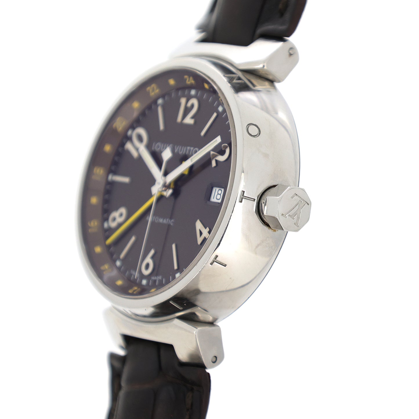 LOUIS VUITTON ルイ・ヴィトン タンブール GMT Q1131 メンズ 腕時計
LV