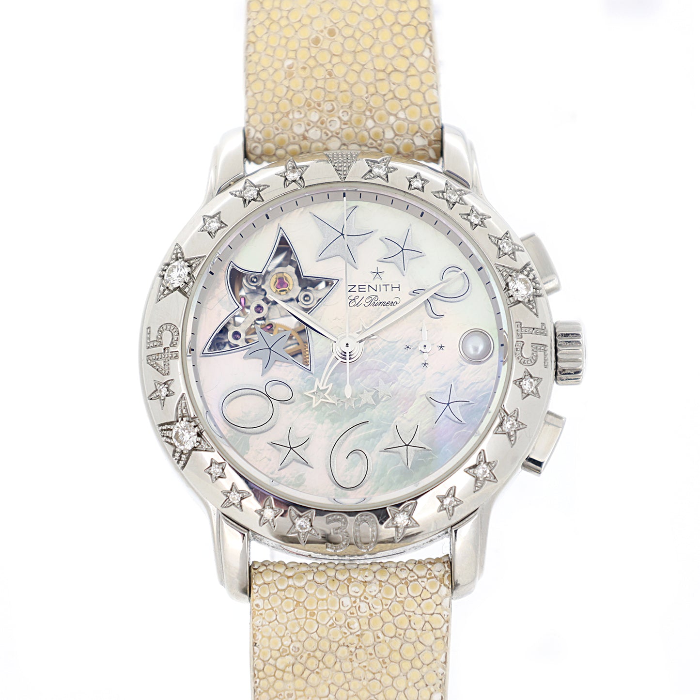ベゼルダイヤ ZENITH ゼニス スター シー オープン エルプリメロ 16.1233.4021 レディース 腕時計