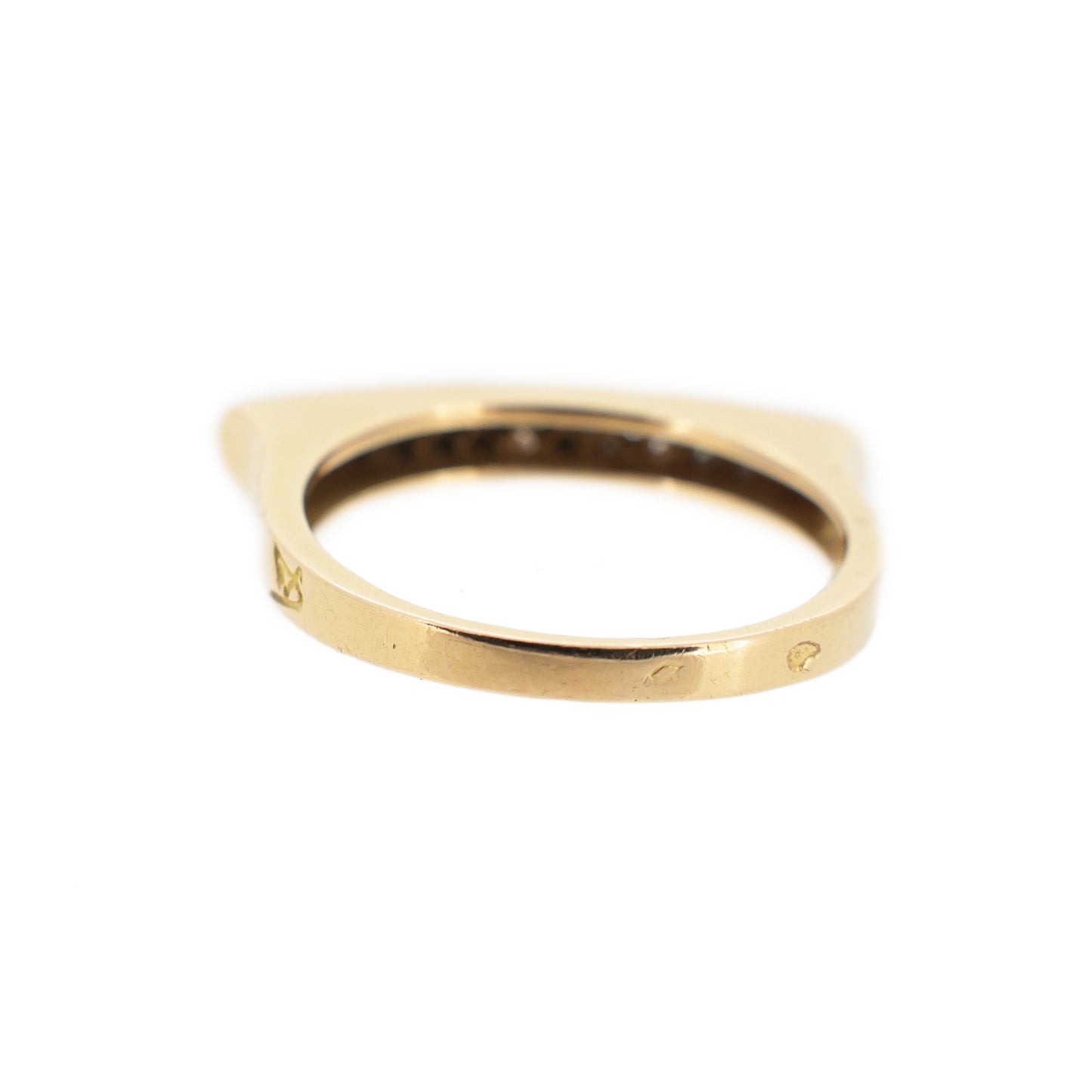 K18YG パヴェダイヤ デザインリング 0.44ct 16号 ゴールド レディース リング 指輪