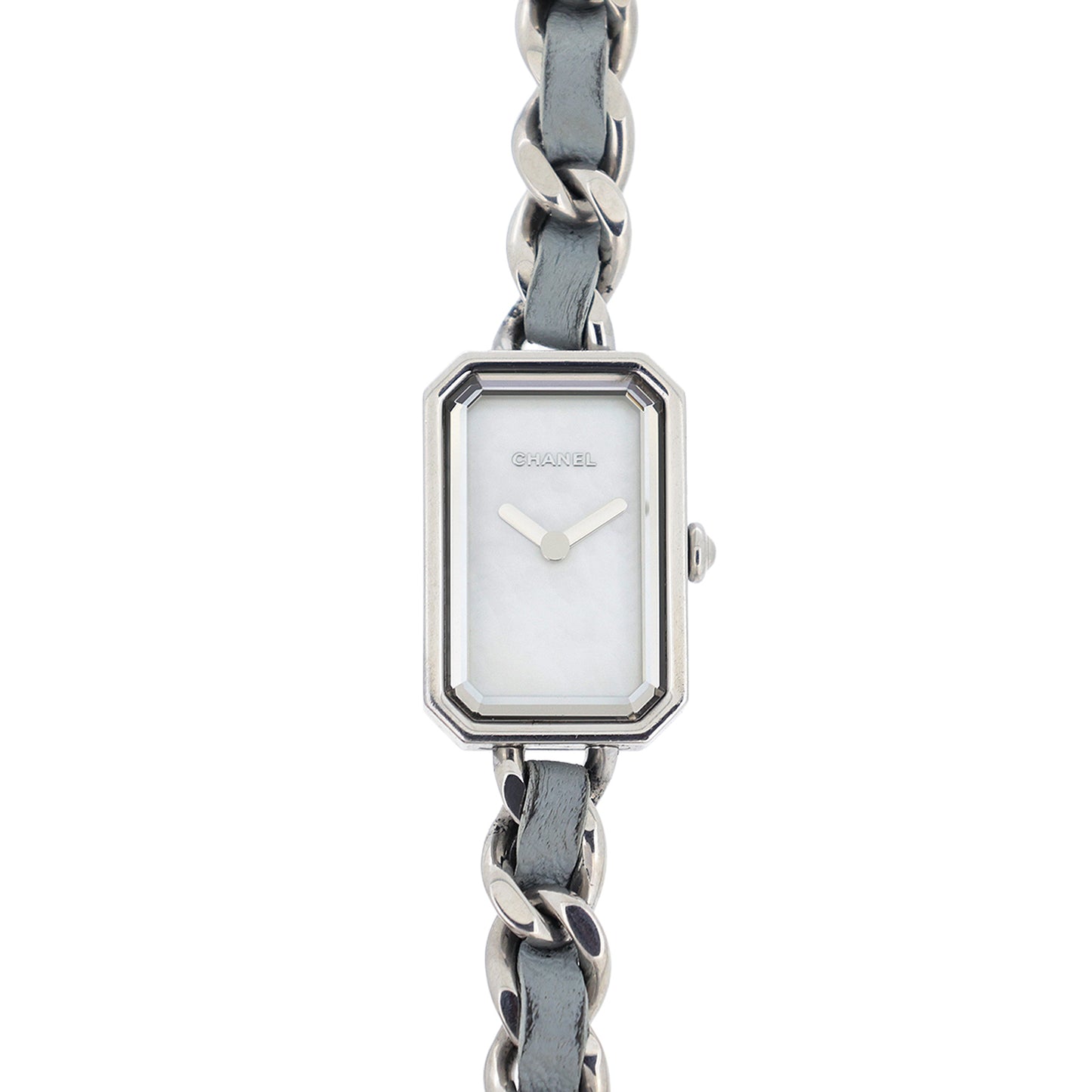 1000本限定 CHANEL シャネル プルミエール ロック シェル H4327 3重ブレス パステルブルー レディース 腕時計