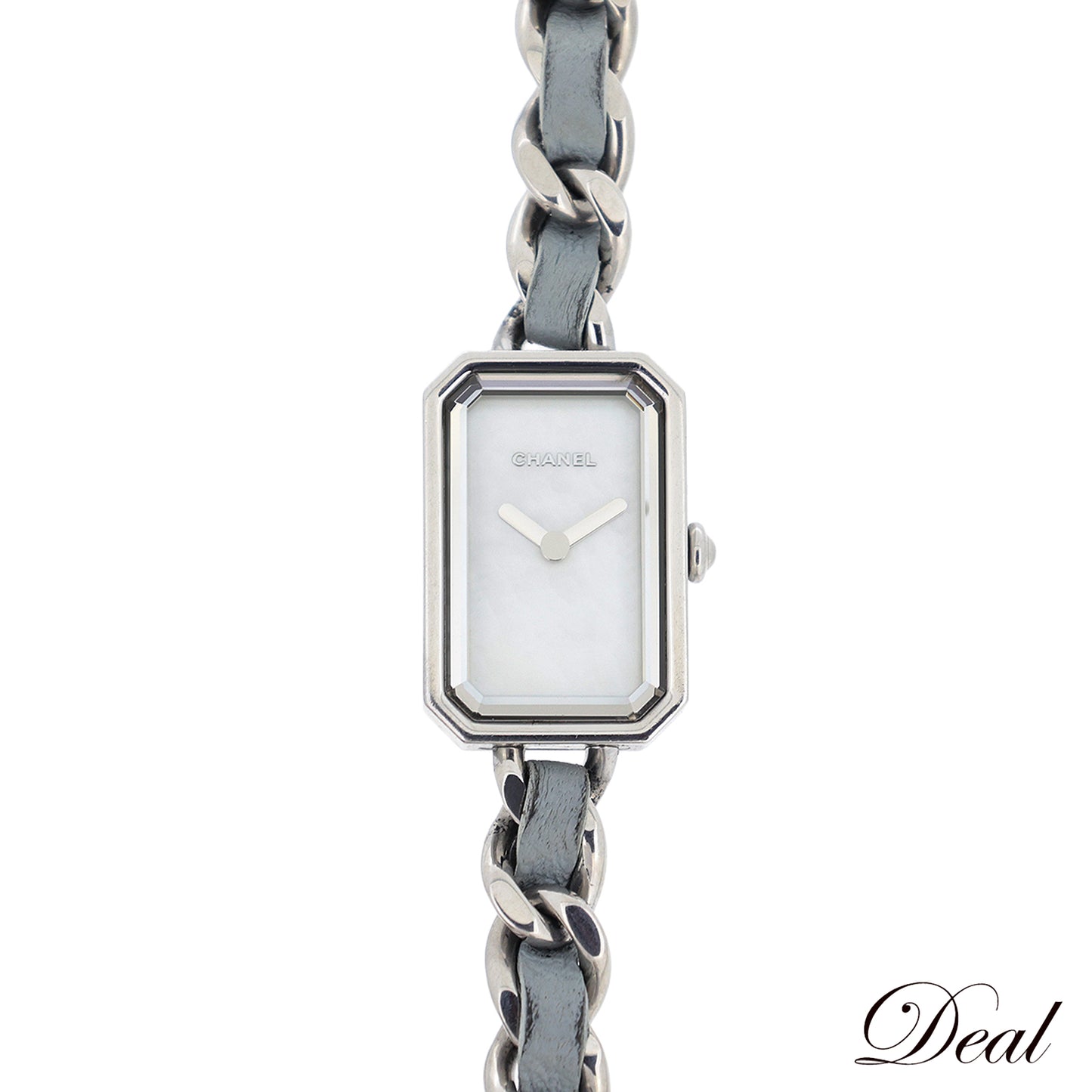 1000本限定 CHANEL シャネル プルミエール ロック シェル H4327 3重ブレス パステルブルー レディース 腕時計