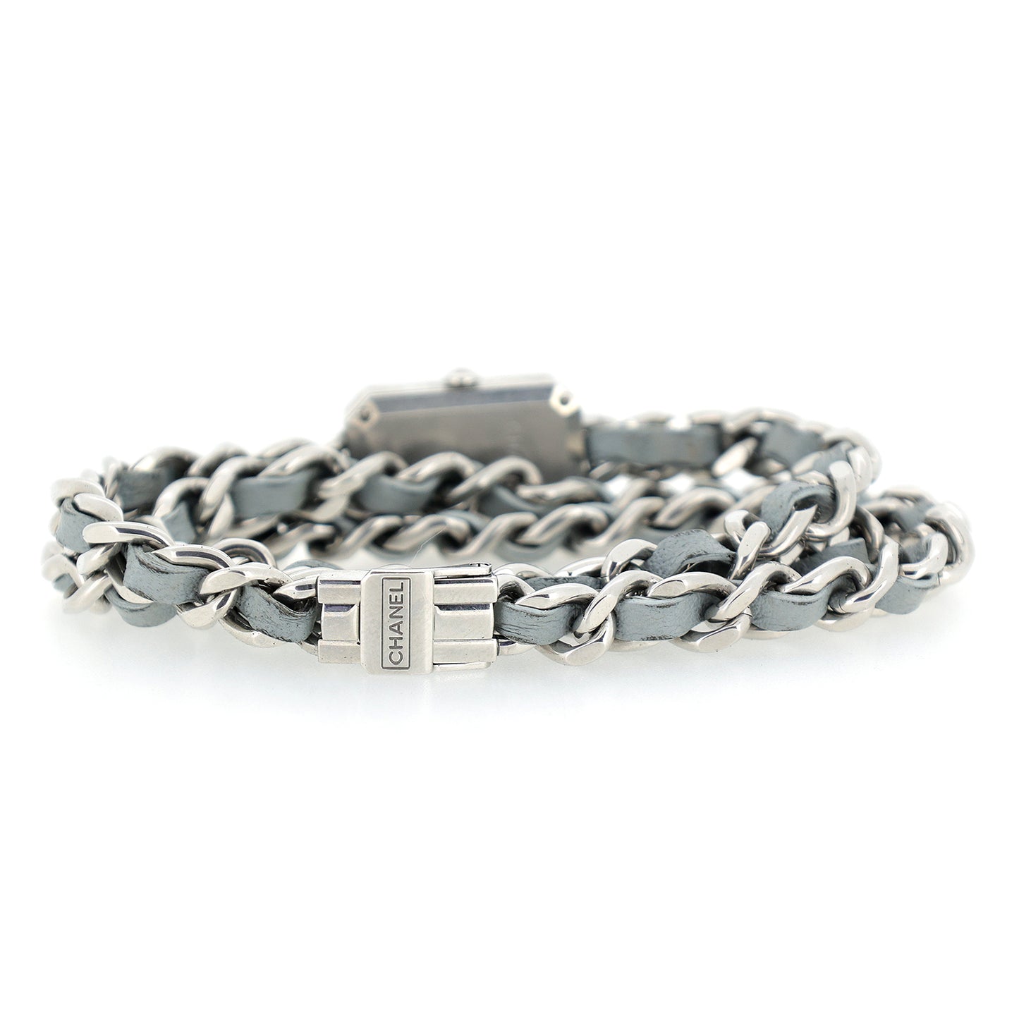 1000本限定 CHANEL シャネル プルミエール ロック シェル H4327 3重ブレス パステルブルー レディース 腕時計