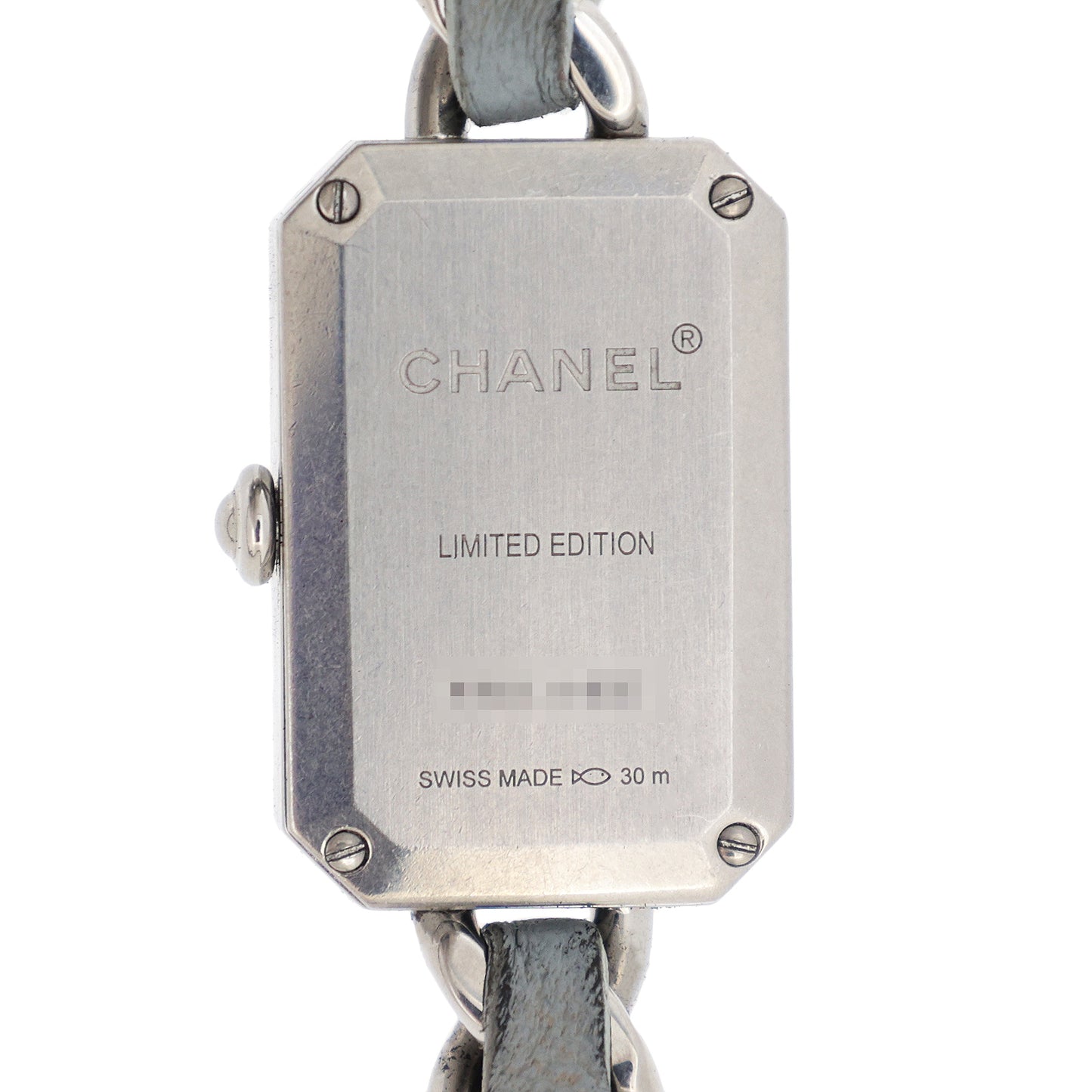 1000本限定 CHANEL シャネル プルミエール ロック シェル H4327 3重ブレス パステルブルー レディース 腕時計