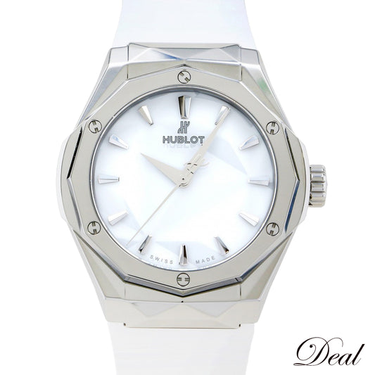 未使用 保管品 HUBLOT ウブロ クラシックフュージョン オーリンスキー チタニウム ホワイト 550.NS.2200.RW.ORL20 メンズ 腕時計