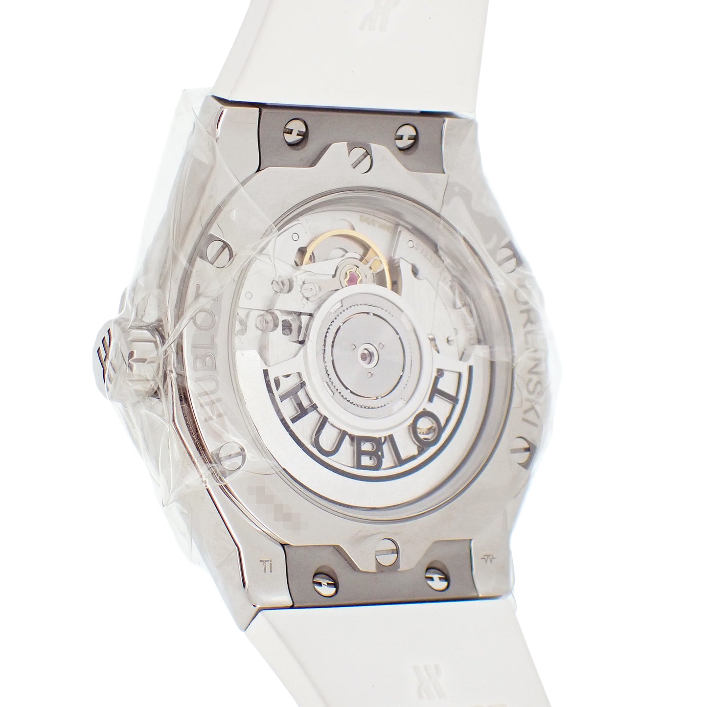 未使用 保管品 HUBLOT ウブロ クラシックフュージョン オーリンスキー チタニウム ホワイト 550.NS.2200.RW.ORL20 メンズ 腕時計