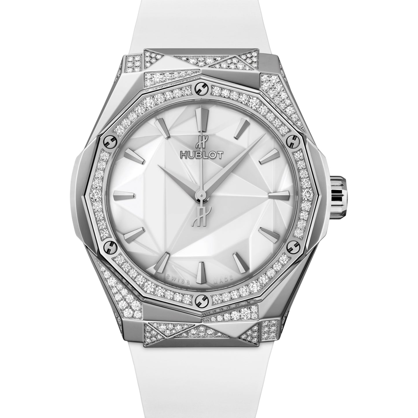 未使用 保管品 ダイヤ HUBLOT ウブロ クラシックフュージョン オーリンスキー チタニウム オルタナティブ パヴェ 550.NS.2200.RW.1804.ORL20 メンズ 腕時計