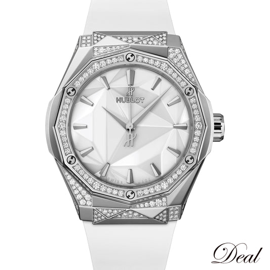 未使用 保管品 ダイヤ HUBLOT ウブロ クラシックフュージョン オーリンスキー チタニウム オルタナティブ パヴェ 550.NS.2200.RW.1804.ORL20 メンズ 腕時計