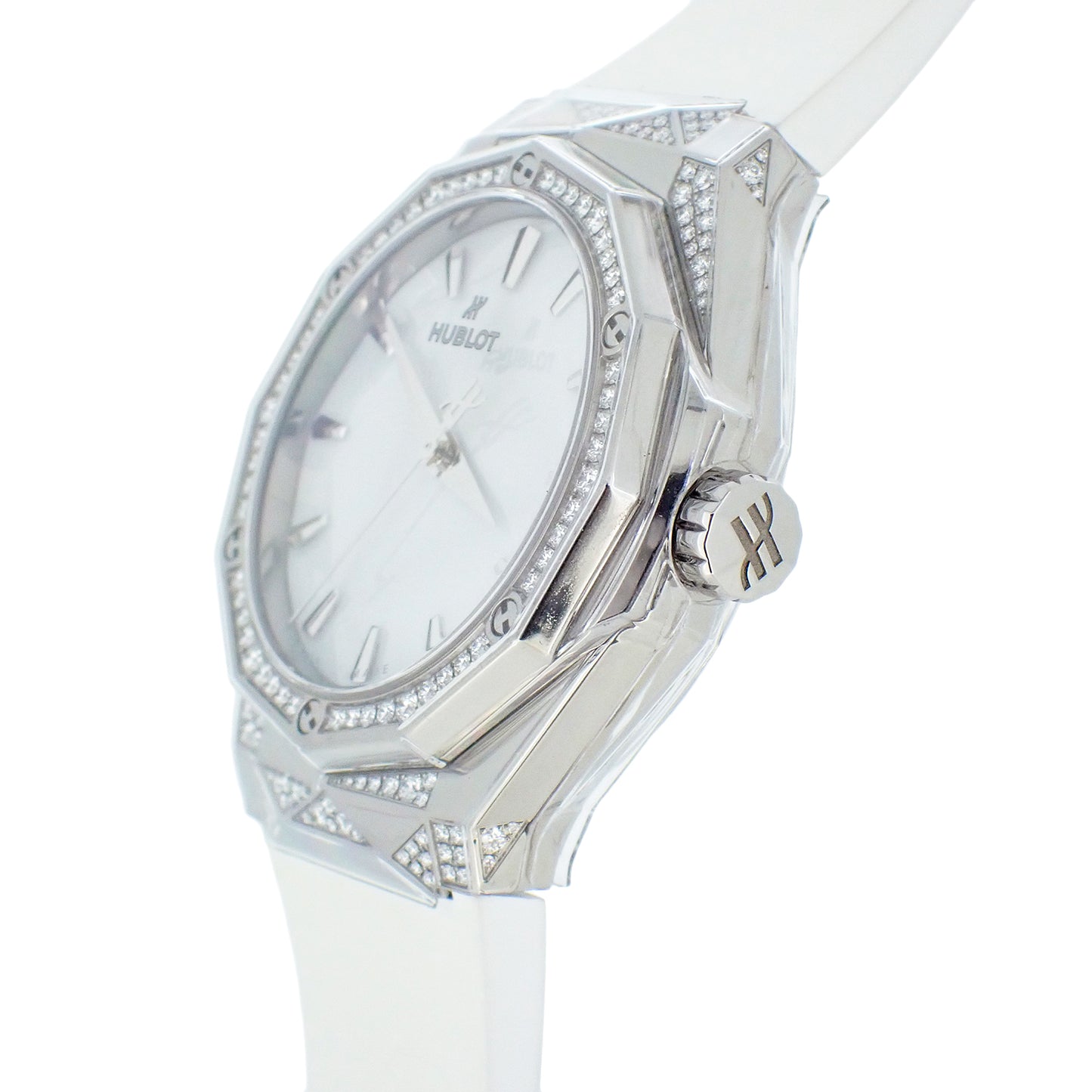 未使用 保管品 ダイヤ HUBLOT ウブロ クラシックフュージョン オーリンスキー チタニウム オルタナティブ パヴェ 550.NS.2200.RW.1804.ORL20 メンズ 腕時計
