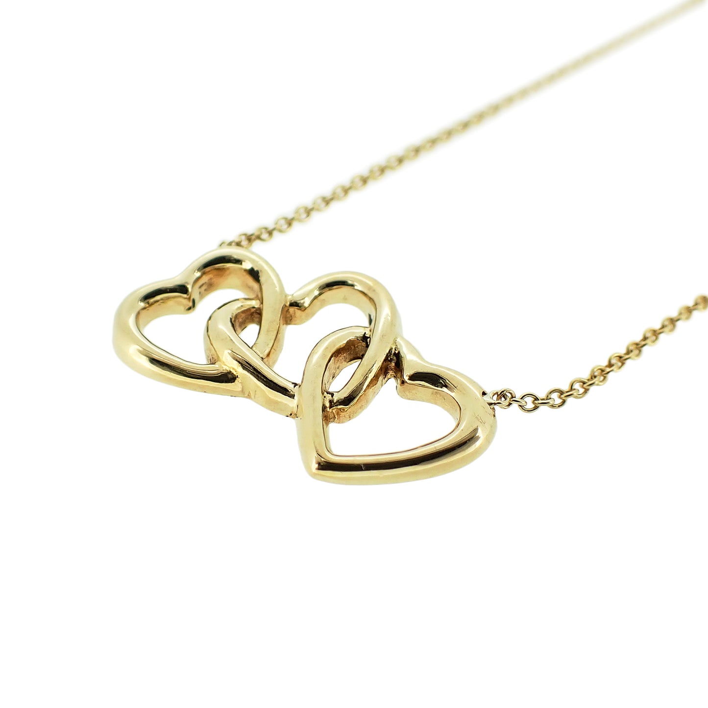 TIFFANY&Co. ティファニー トリプル オープンハート K18YG ゴールド レディース ネックレス