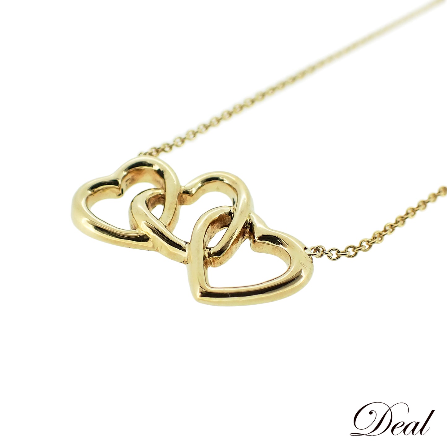 TIFFANY&Co. ティファニー トリプル オープンハート K18YG ゴールド レディース ネックレス