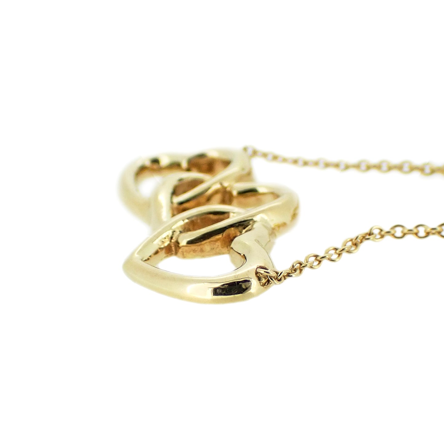 TIFFANY&Co. ティファニー トリプル オープンハート K18YG ゴールド レディース ネックレス