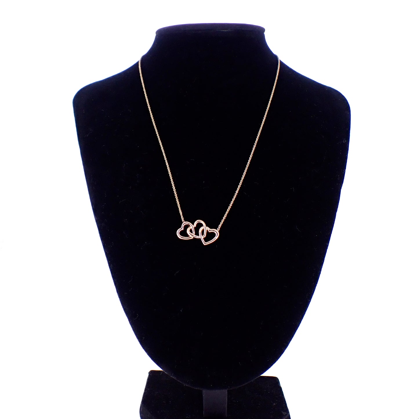 TIFFANY&Co. ティファニー トリプル オープンハート K18YG ゴールド レディース ネックレス