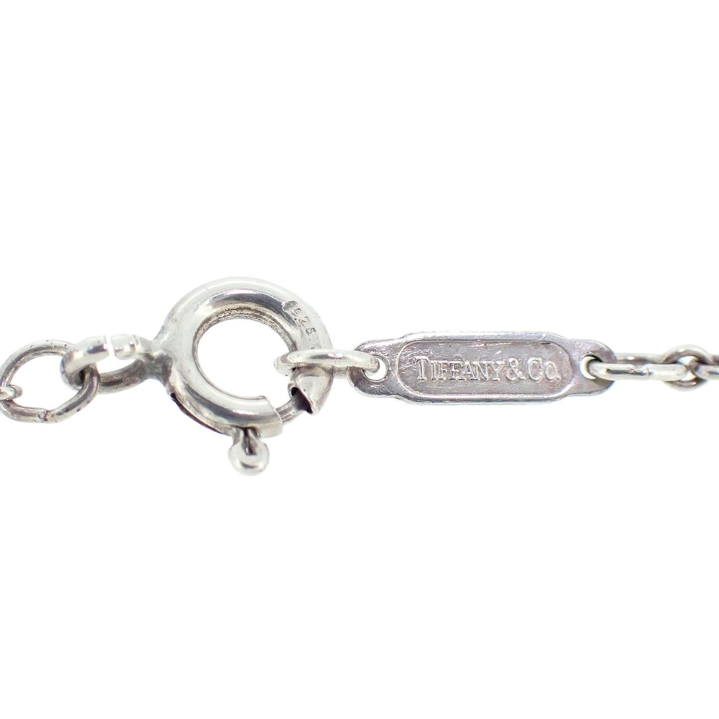 TIFFANY&Co. ティファニー オープンハート リボン Sv925 K18YG シルバー レディース ネックレス