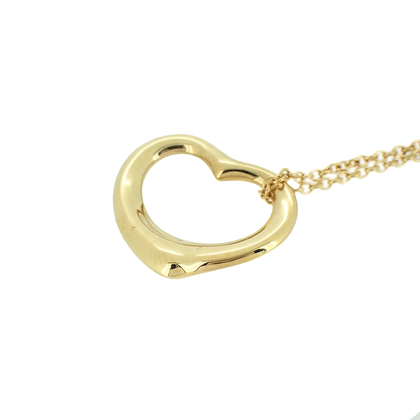 TIFFANY&Co. ティファニー オープンハート K18YG ゴールド レディース ネックレス