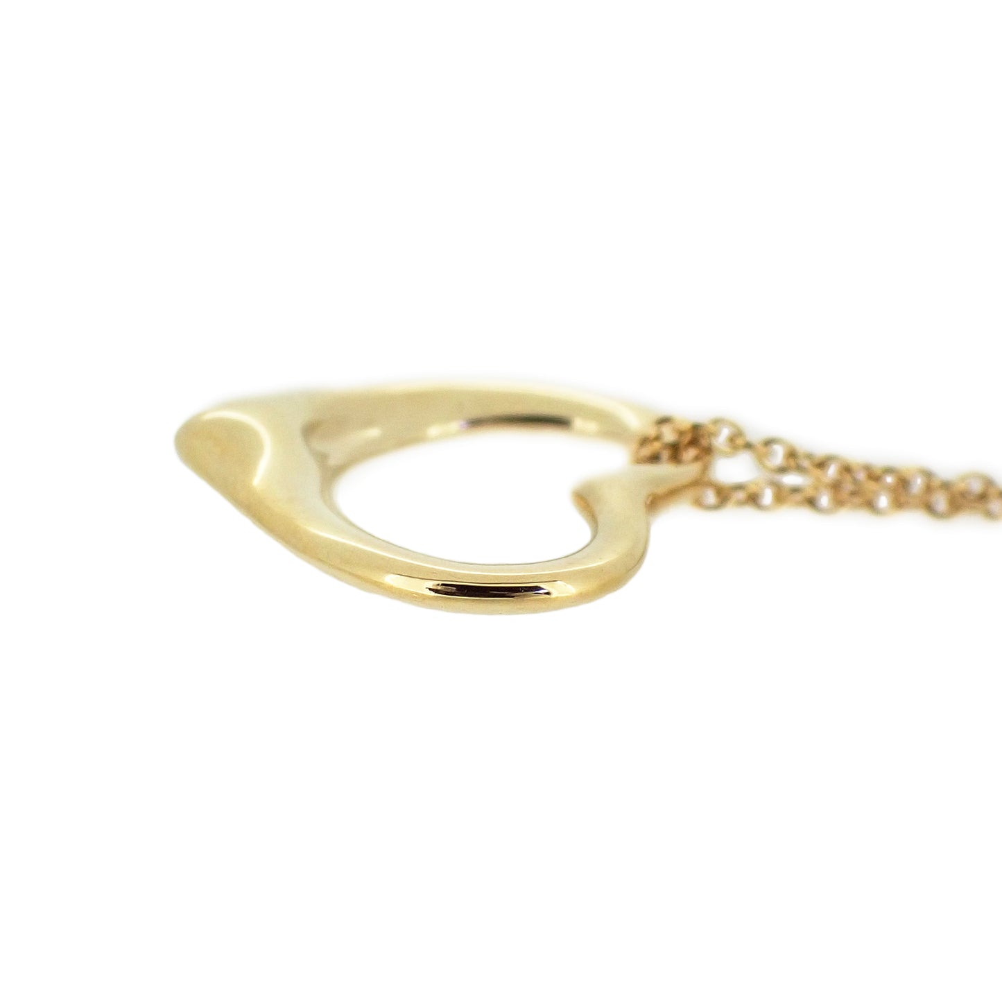 TIFFANY&Co. ティファニー オープンハート K18YG ゴールド レディース ネックレス